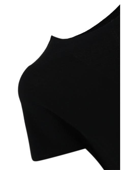 T-shirt in maglia di viscosa Nero Liviana Conti | F5SA27Y69-0